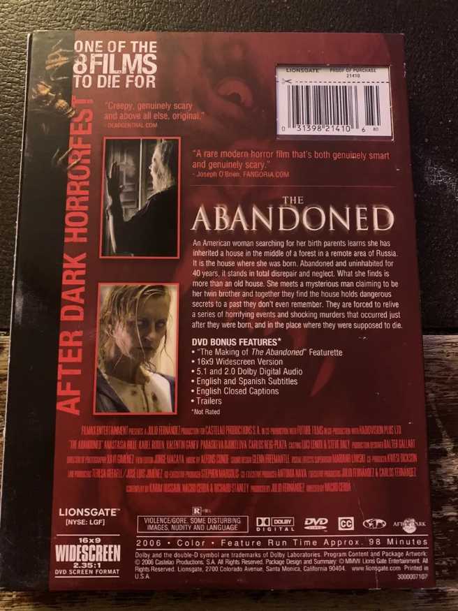 Abandoned,The   DVD movie collectible [Barcode 3139821410] - Main Image 4