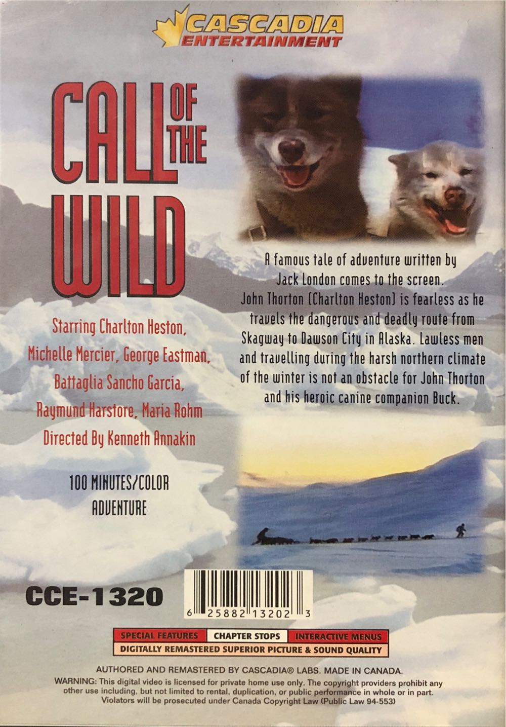 Call of the Wild (2009) (DVD FS) DVD movie collectible [Barcode 625882132023] - Main Image 3