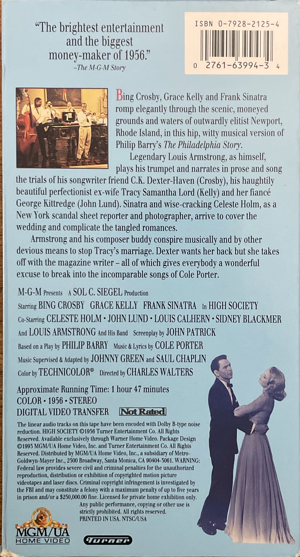 High Society VHS movie collectible [Barcode 027616399434] - Main Image 2