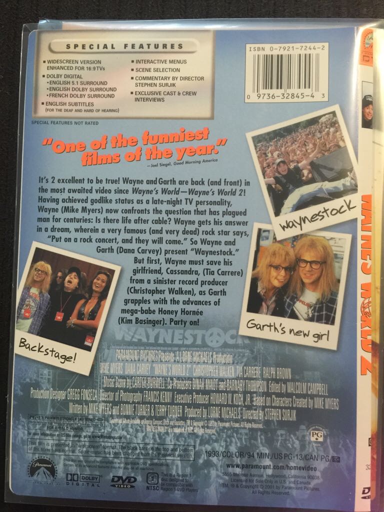 Waynes World 2 DVD movie collectible - Main Image 2