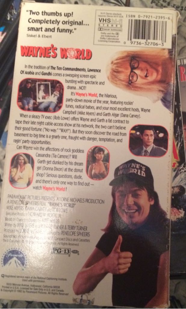 Waynes World VHS movie collectible - Main Image 2