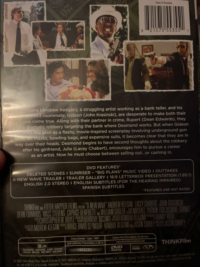 New Wave DVD movie collectible [Barcode 821575553551] - Main Image 2