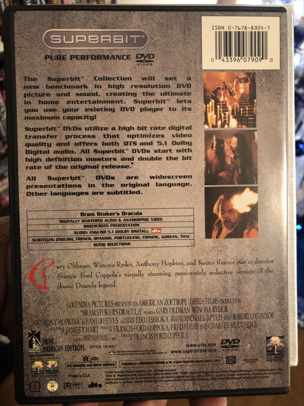 Bram Stocker’s Dracula (superbit) DVD movie collectible [Barcode 043396079090] - Main Image 4