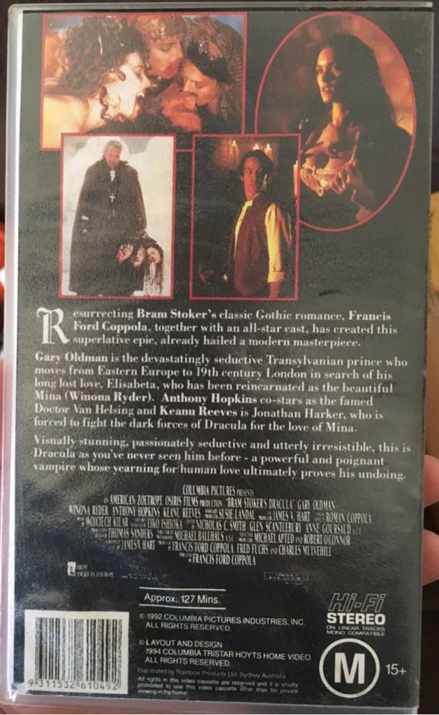Dracula VHS movie collectible [Barcode 5708758030762] - Main Image 2