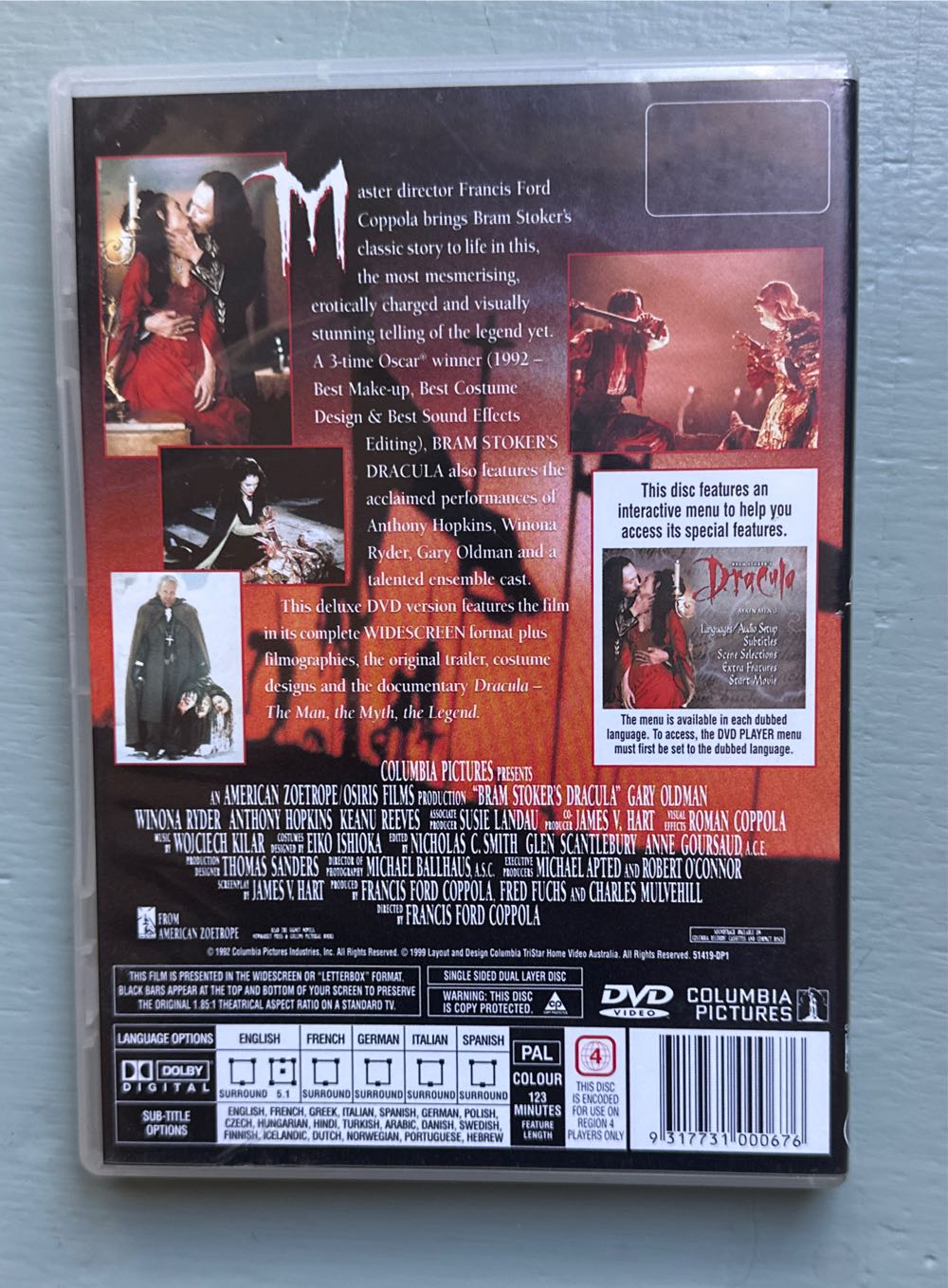 Dracula DVD movie collectible [Barcode 9317731000676] - Main Image 2