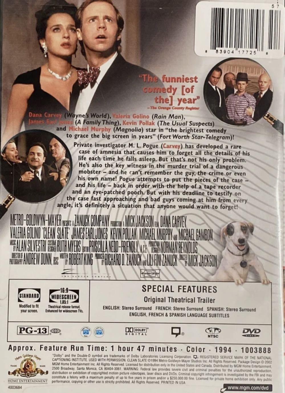 Clean Slate DVD movie collectible [Barcode 883904130123] - Main Image 2