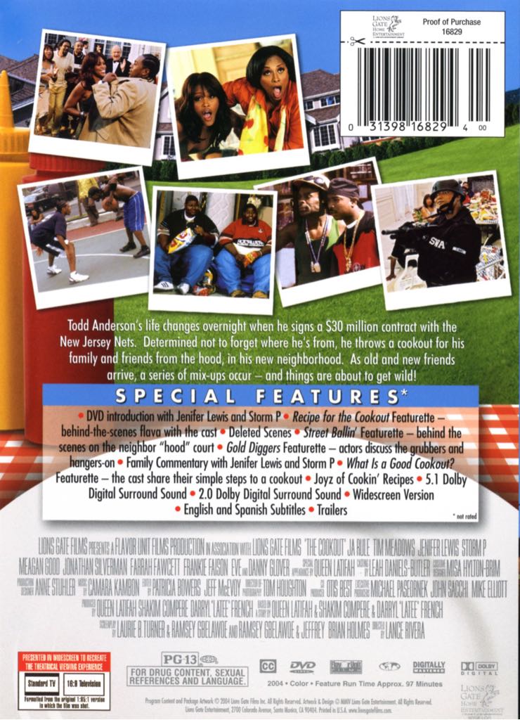The Cookout VHS movie collectible [Barcode 031398168294] - Main Image 2