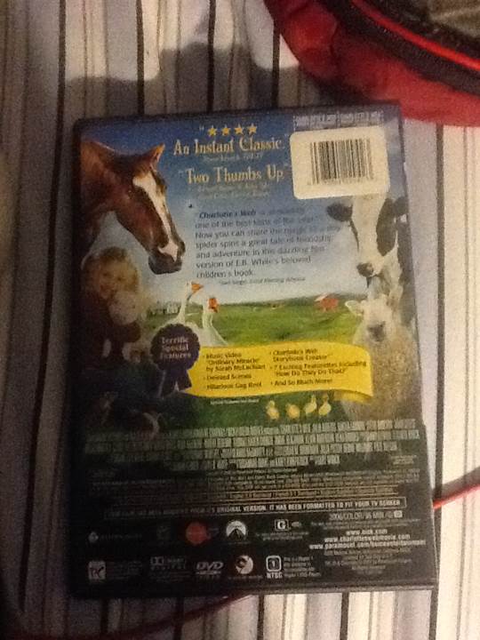 Charlotte’s Web DVD movie collectible [Barcode 097363427568] - Main Image 2