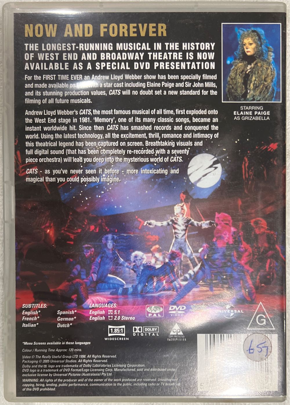Cats: The Musical DVD movie collectible [Barcode 5050582342192] - Main Image 2
