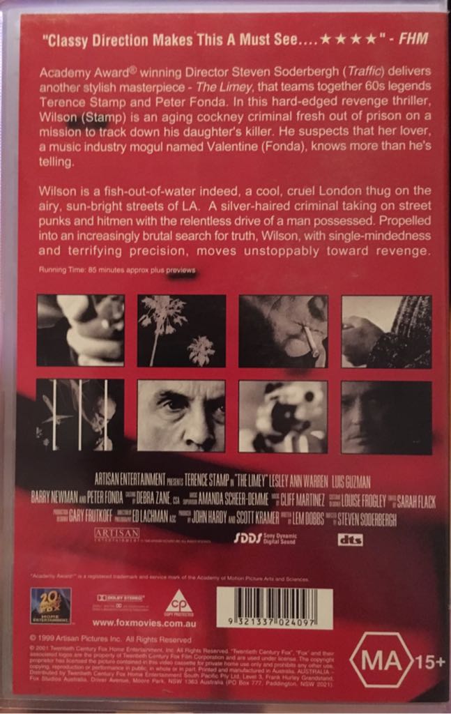 The Limey VHS movie collectible - Main Image 2