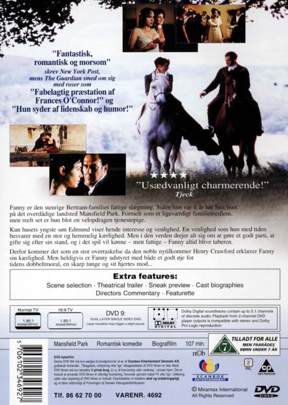Mansfield Park DVD movie collectible [Barcode 5706141746924] - Main Image 2