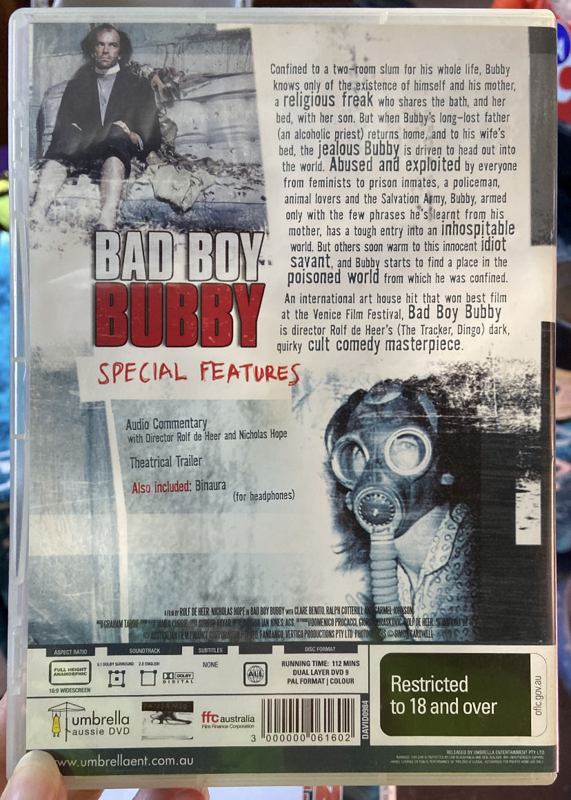 Bad Boy Bubby DVD movie collectible [Barcode 3000000061602] - Main Image 3