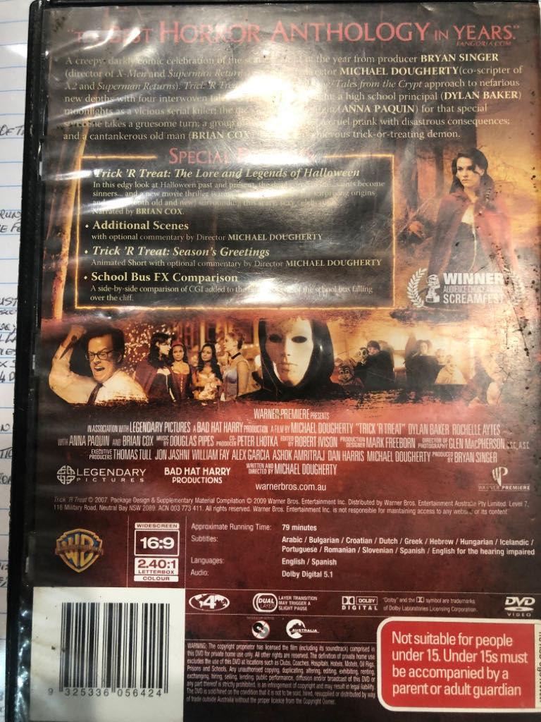 VHS-  Trick r Treat VHS movie collectible [Barcode 3424679095070] - Main Image 2