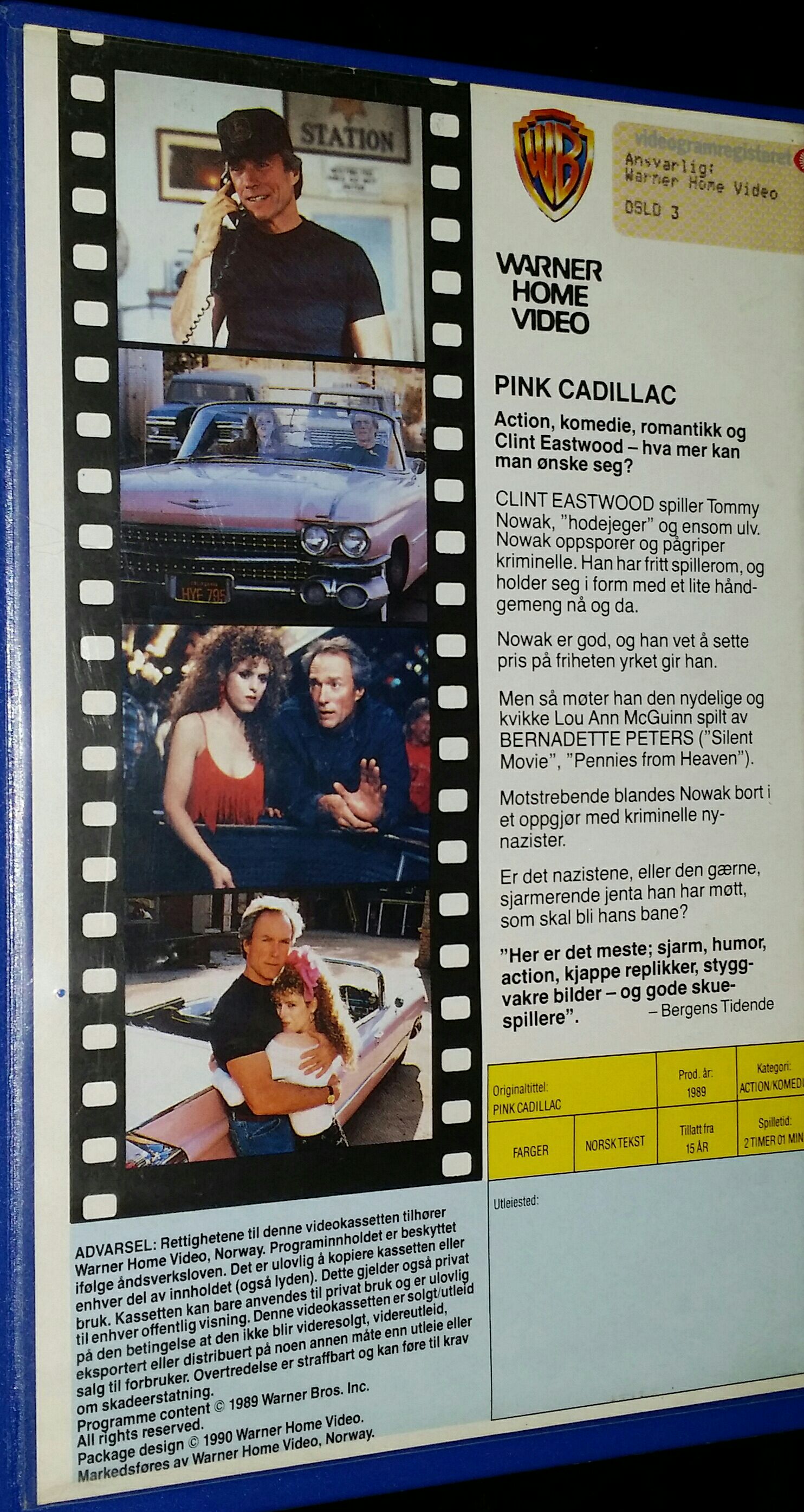 Pink Cadillac VHS movie collectible - Main Image 2