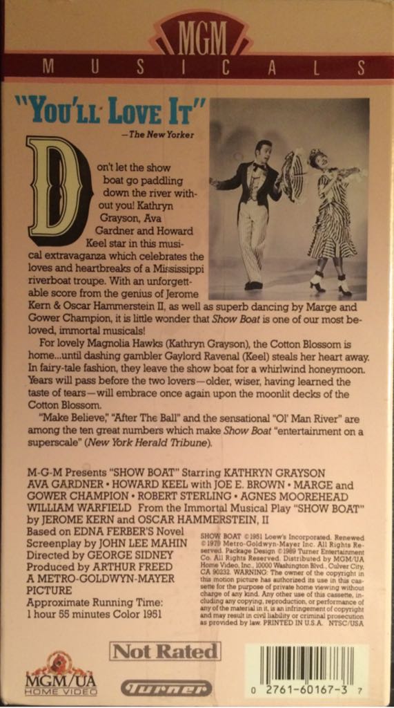 Showboat (film)/Show Boat DVD movie collectible [Barcode 027616016737] - Main Image 2
