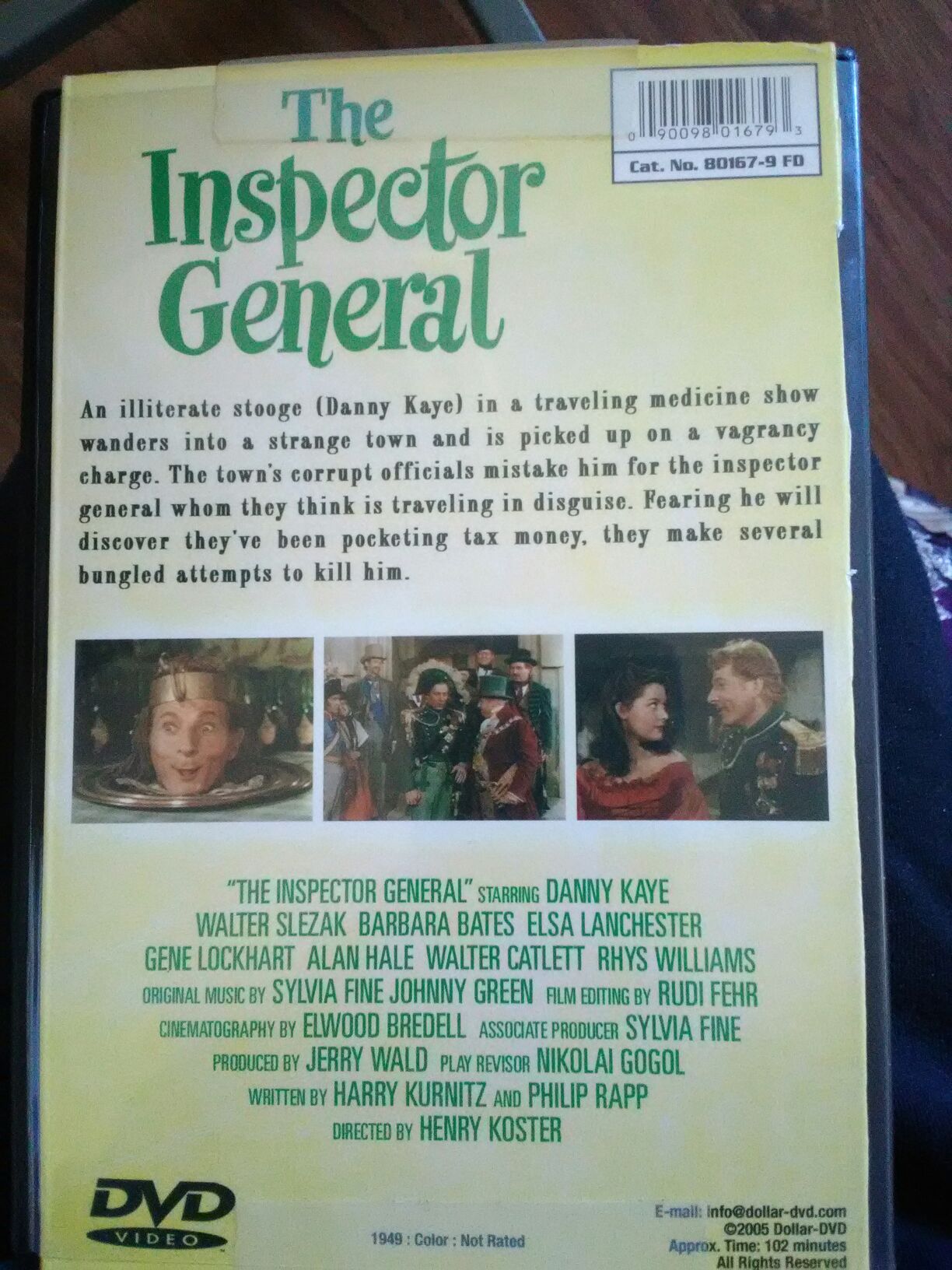 Inspector General ENVELOPE , The DVD movie collectible [Barcode 090098016793] - Main Image 2