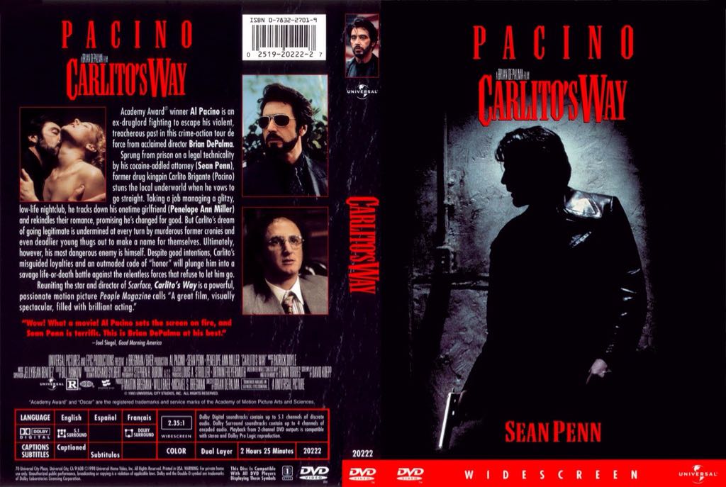 Carlitos Way DVD movie collectible [Barcode 025192145926] - Main Image 2