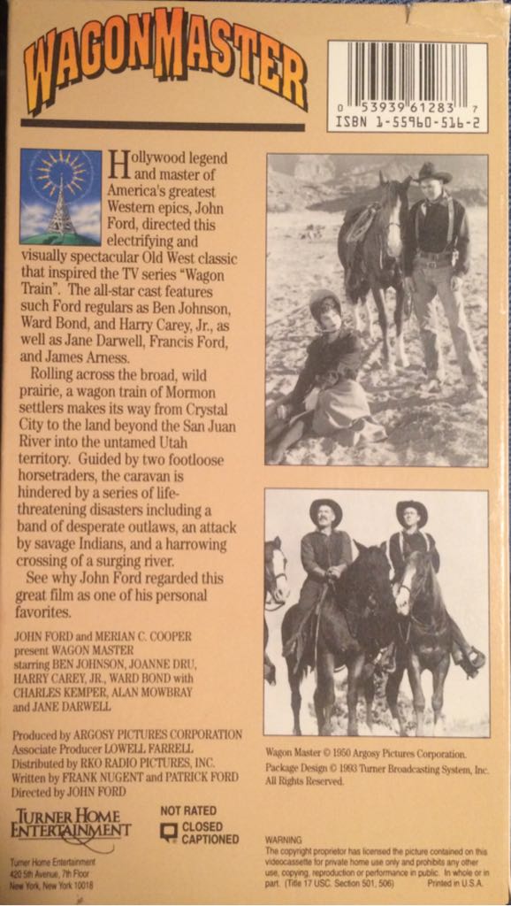 Wagon Master Digital Copy movie collectible [Barcode 053939612837] - Main Image 2