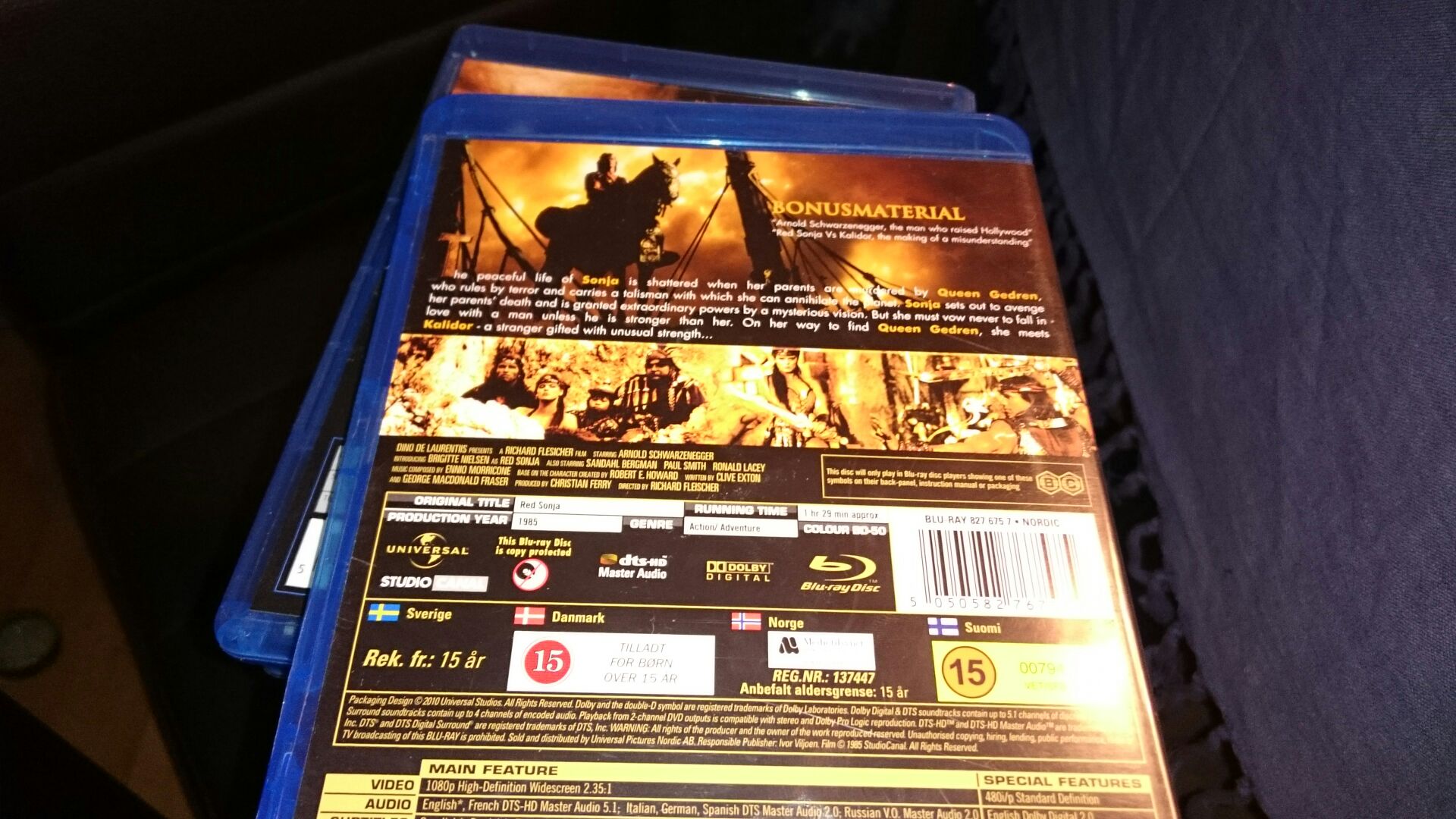 Red Sonja HD DVD movie collectible [Barcode 5050582767575] - Main Image 2