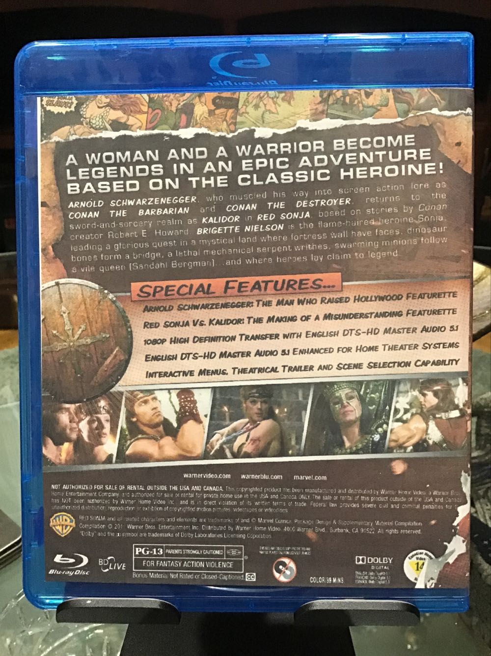 Red Sonja 4K Ultra HD movie collectible [Barcode 5050582770155] - Main Image 2