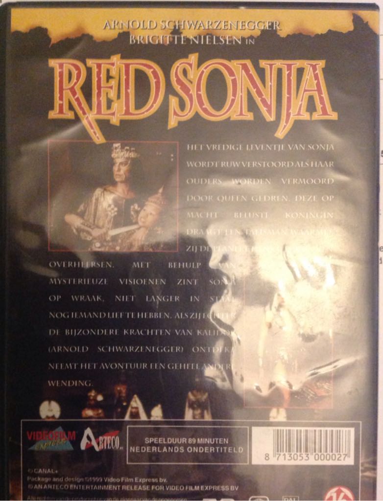 Red Sonja DVD movie collectible [Barcode 8713053000027] - Main Image 2