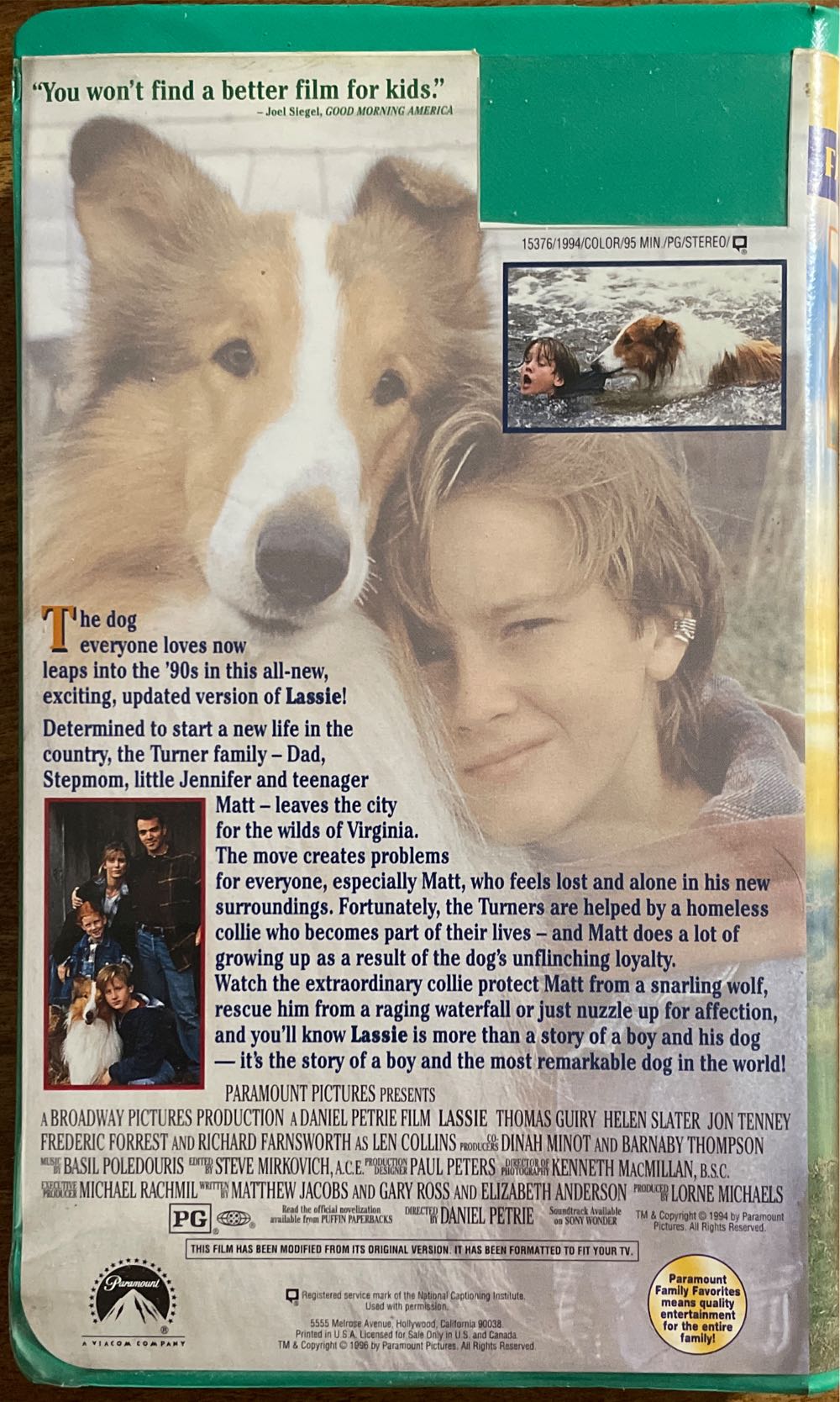 Lassie VHS movie collectible [Barcode 097361537634] - Main Image 2