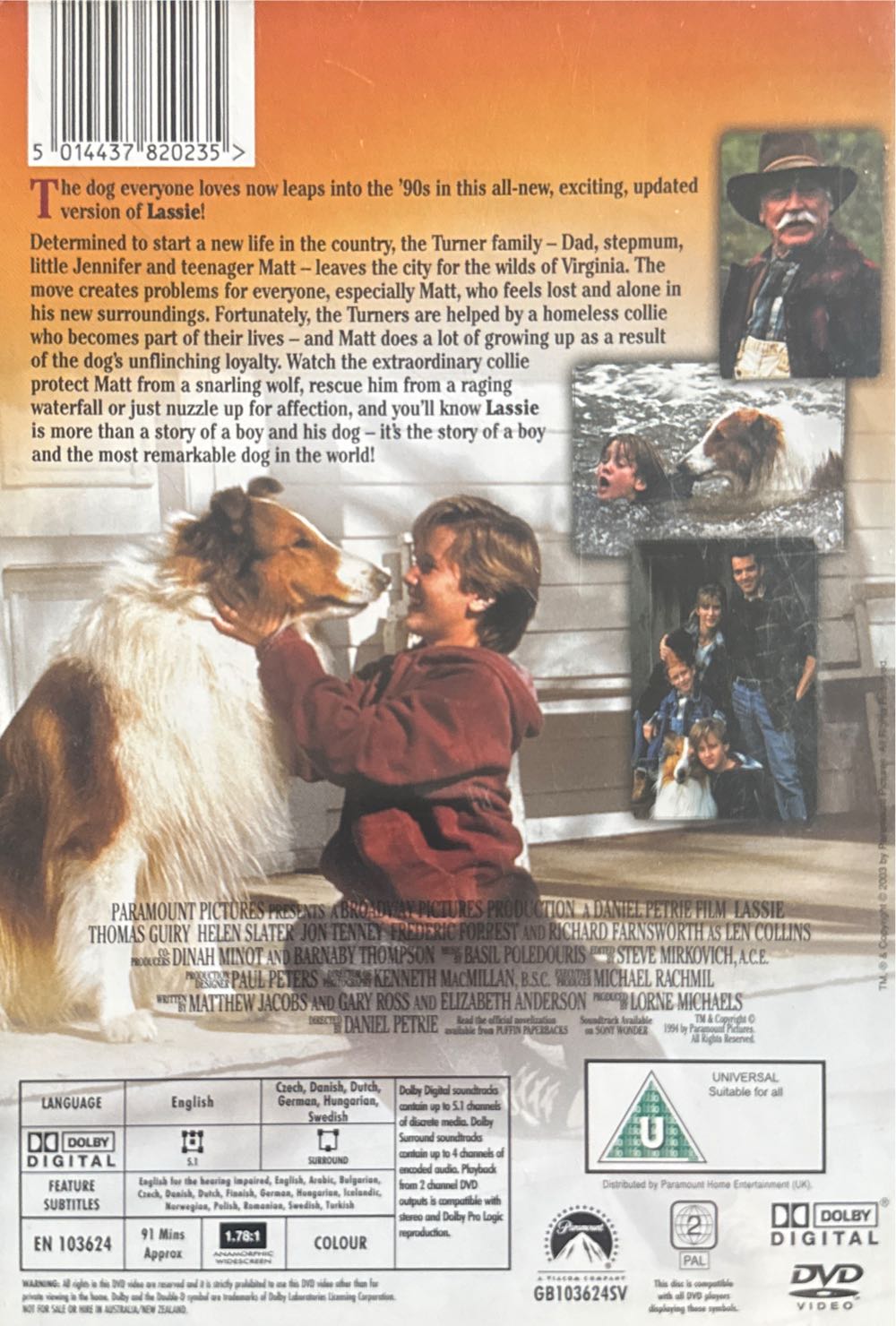 Lassie DVD movie collectible [Barcode 5014437820235] - Main Image 2