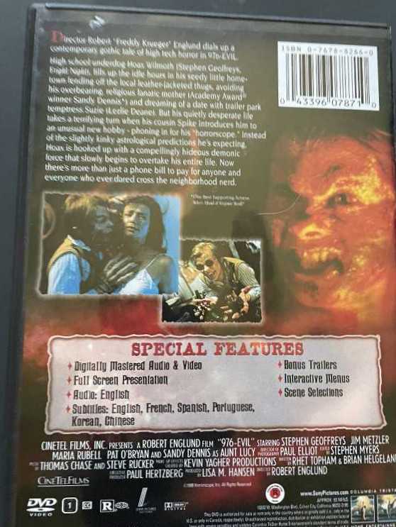 976-EVIL VHS movie collectible [Barcode 00400073300791] - Main Image 4