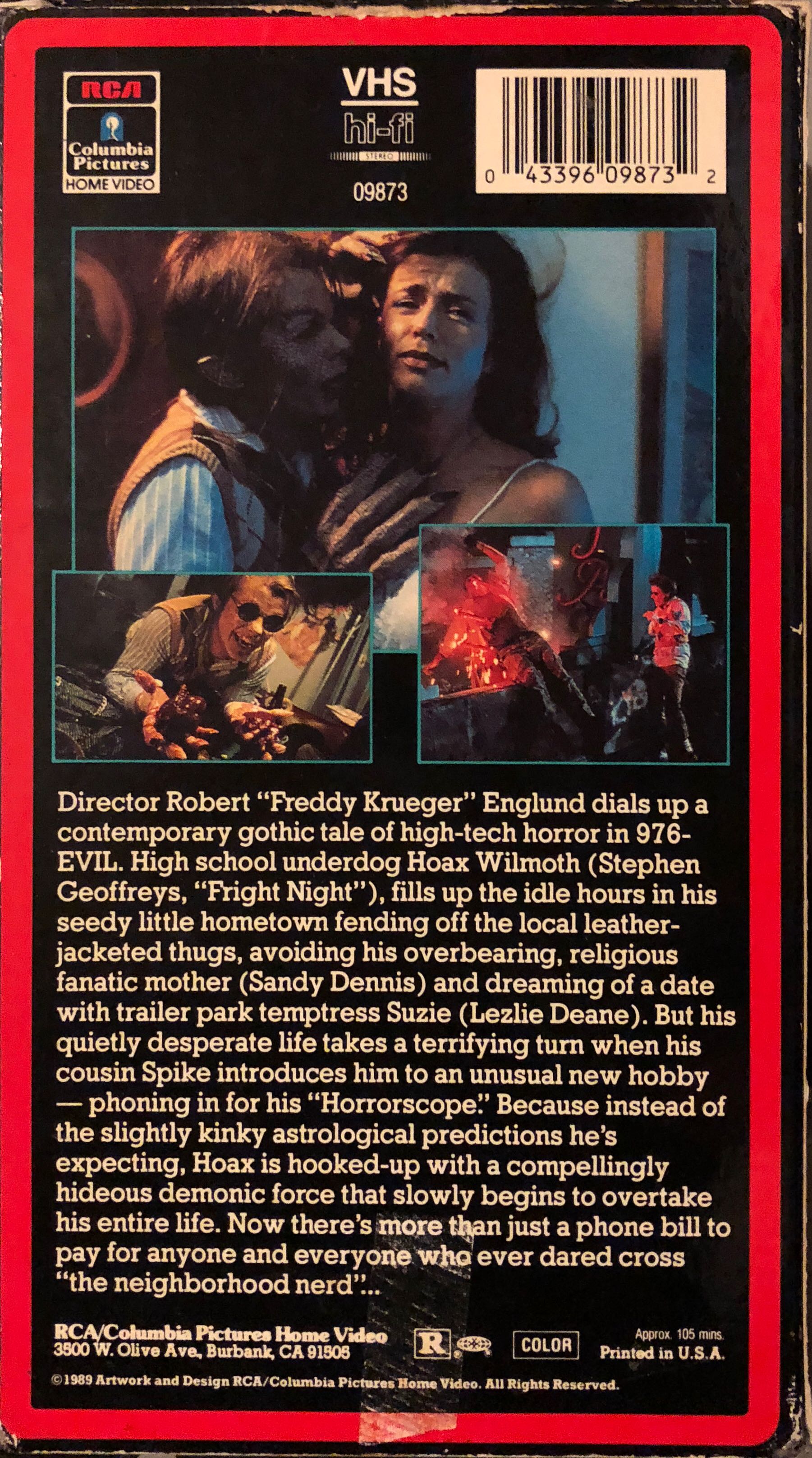 976-EVIL VHS movie collectible [Barcode 043396098732] - Main Image 2