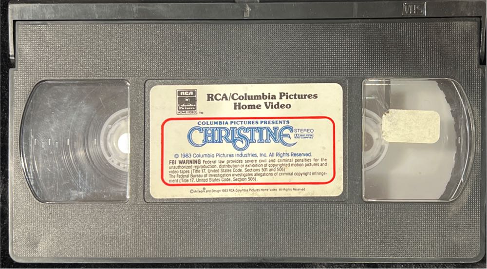 Christine VHS movie collectible [Barcode 011575601615] - Main Image 3