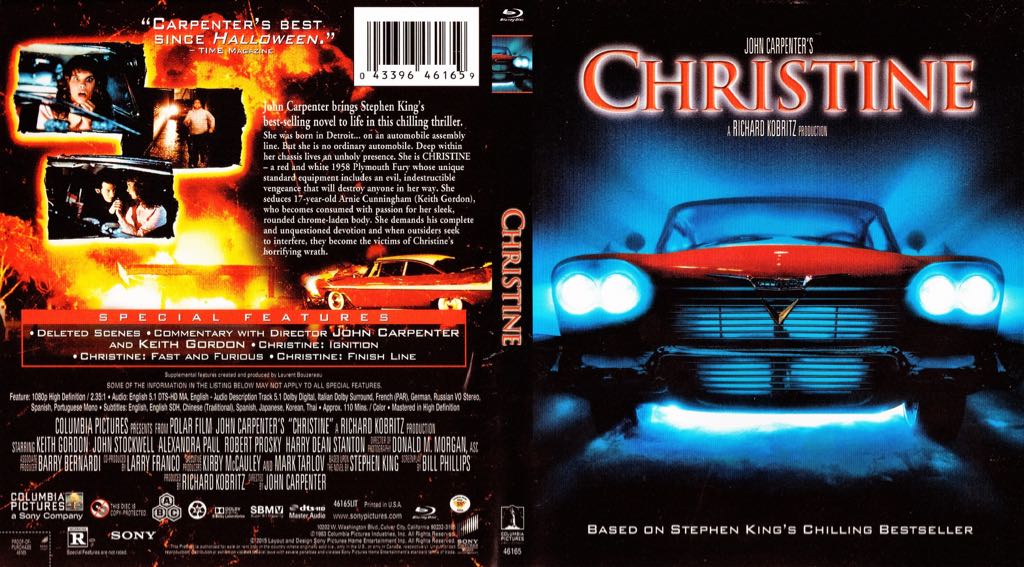 Christine Blu-ray movie collectible [Barcode 043396463042] - Main Image 2