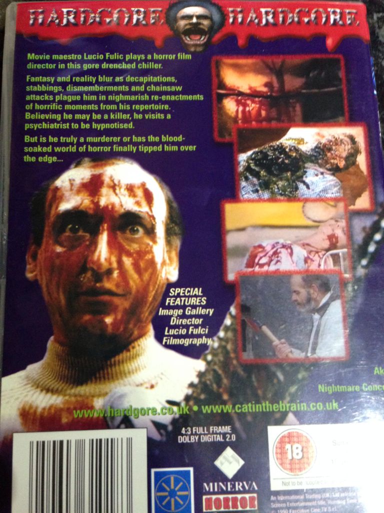 Nightmare concert (A Cat in the Brain) DVD movie collectible [Barcode 5050606310183] - Main Image 2