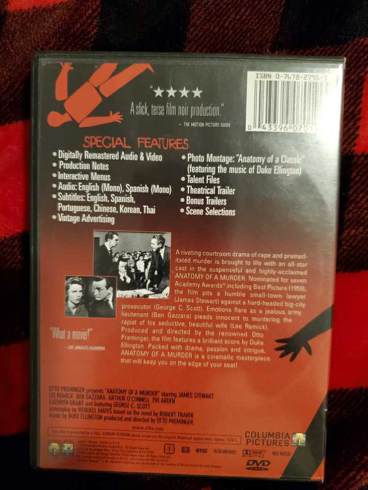 Anatomy of a Murder (1959) 16mm movie collectible [Barcode 043396070196] - Main Image 3