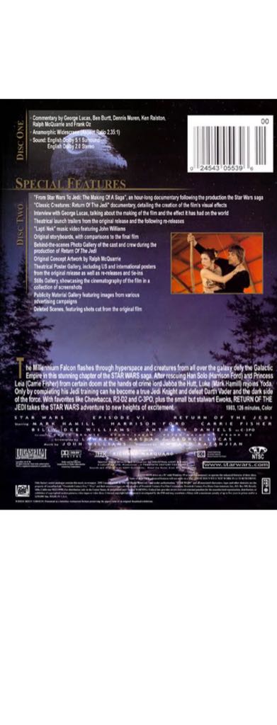 Star Wars Episode VI: Return Of The Jedi VHS movie collectible - Main Image 2