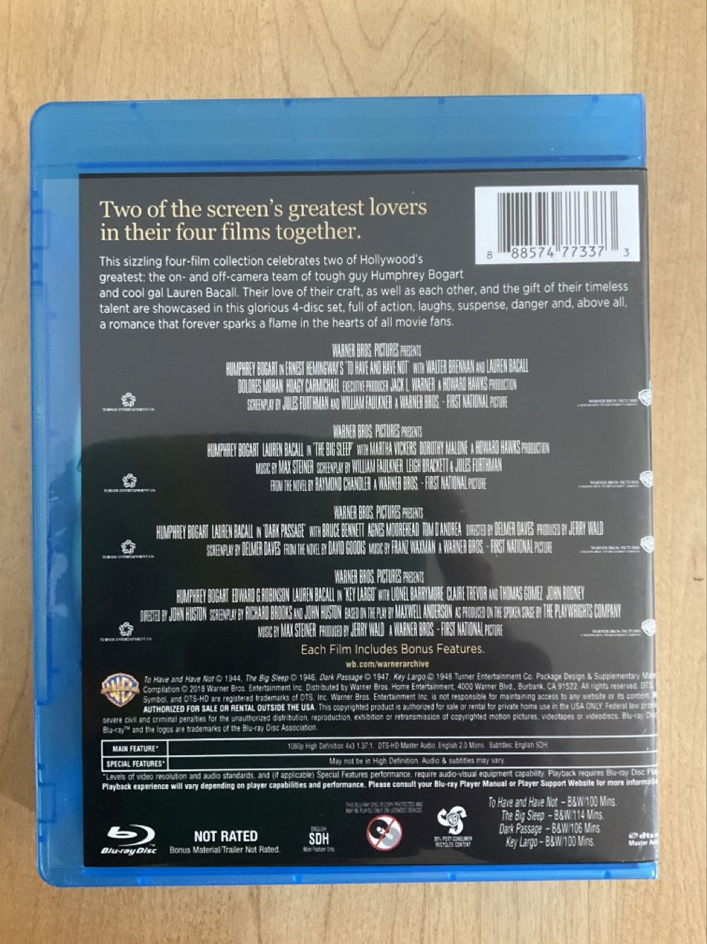 To Have and Have Not DVD movie collectible [Barcode 012569676862] - Main Image 3