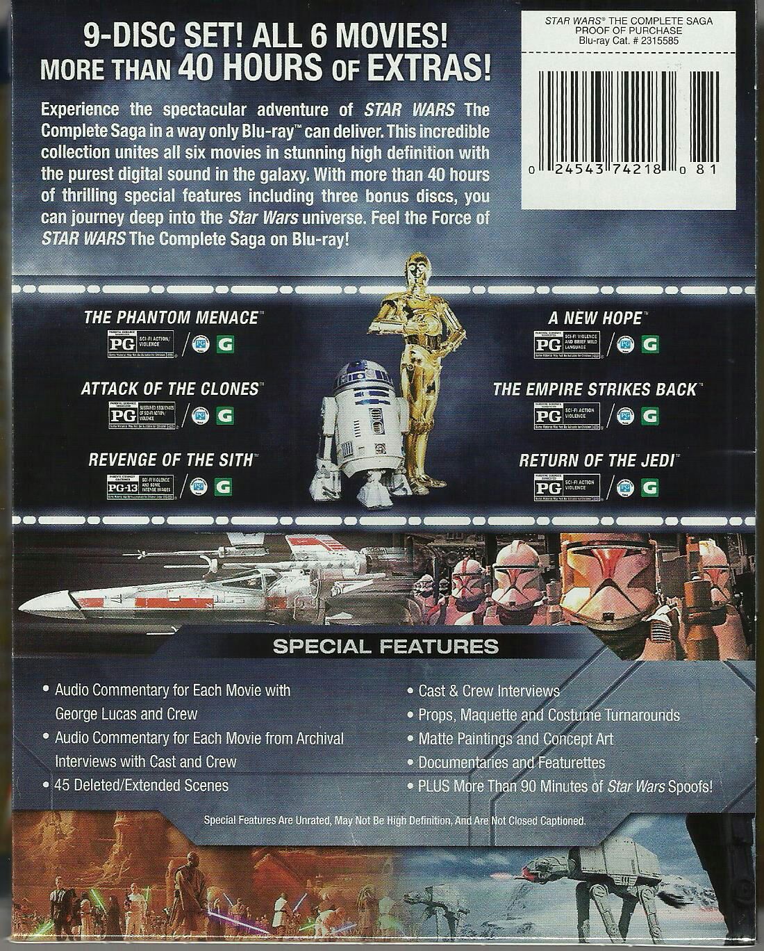 Star Wars: Episode II - Attack of the Clones Blu-ray movie collectible - Main Image 2