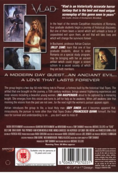 Vlad DVD movie collectible [Barcode 684457213925] - Main Image 2