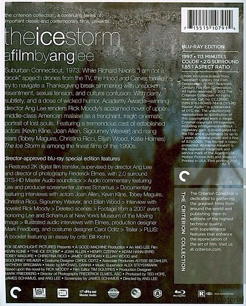 The Ice Storm Blu-ray movie collectible - Main Image 2