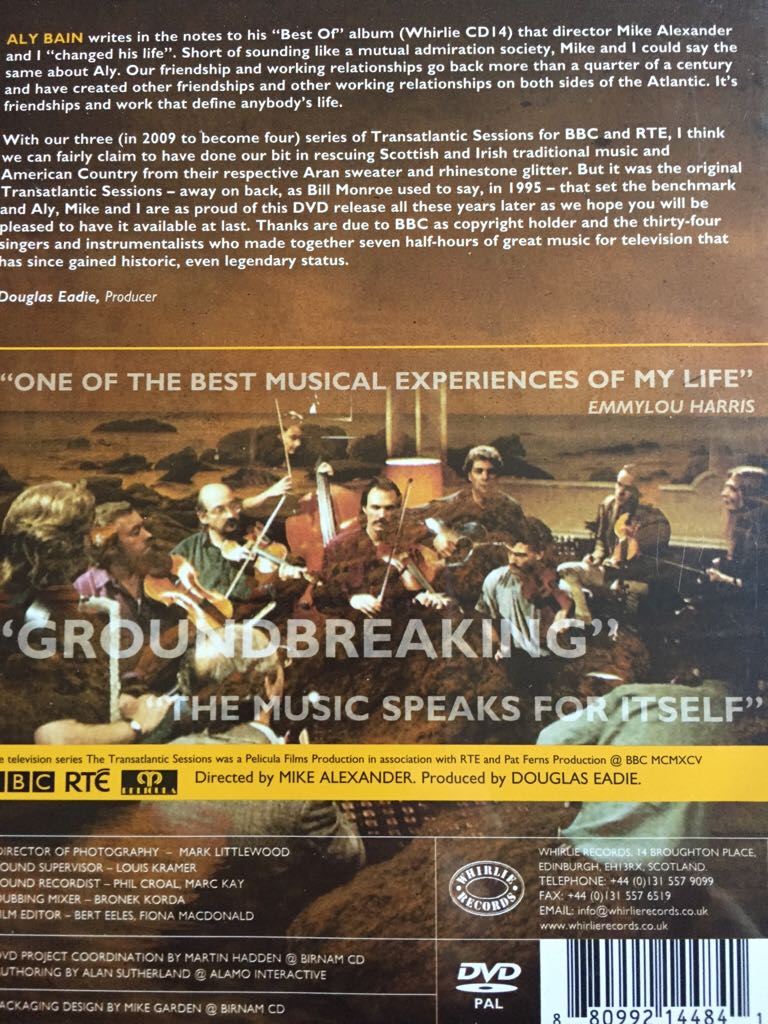 Transatlantic Sessions 1 DVD movie collectible [Barcode 880992144841] - Main Image 2