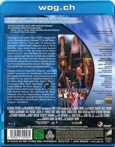 Almost Famous Blu-Ray BG Blu-ray movie collectible [Barcode 8712609600018] - Main Image 2