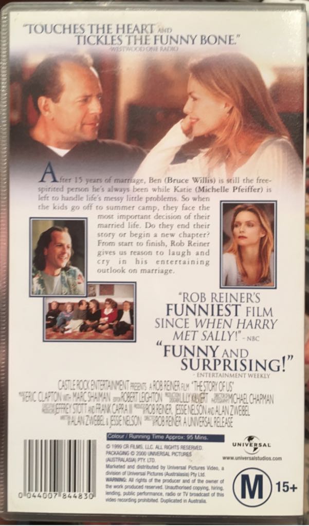 The Story of Us VHS movie collectible [Barcode 096898523936] - Main Image 2
