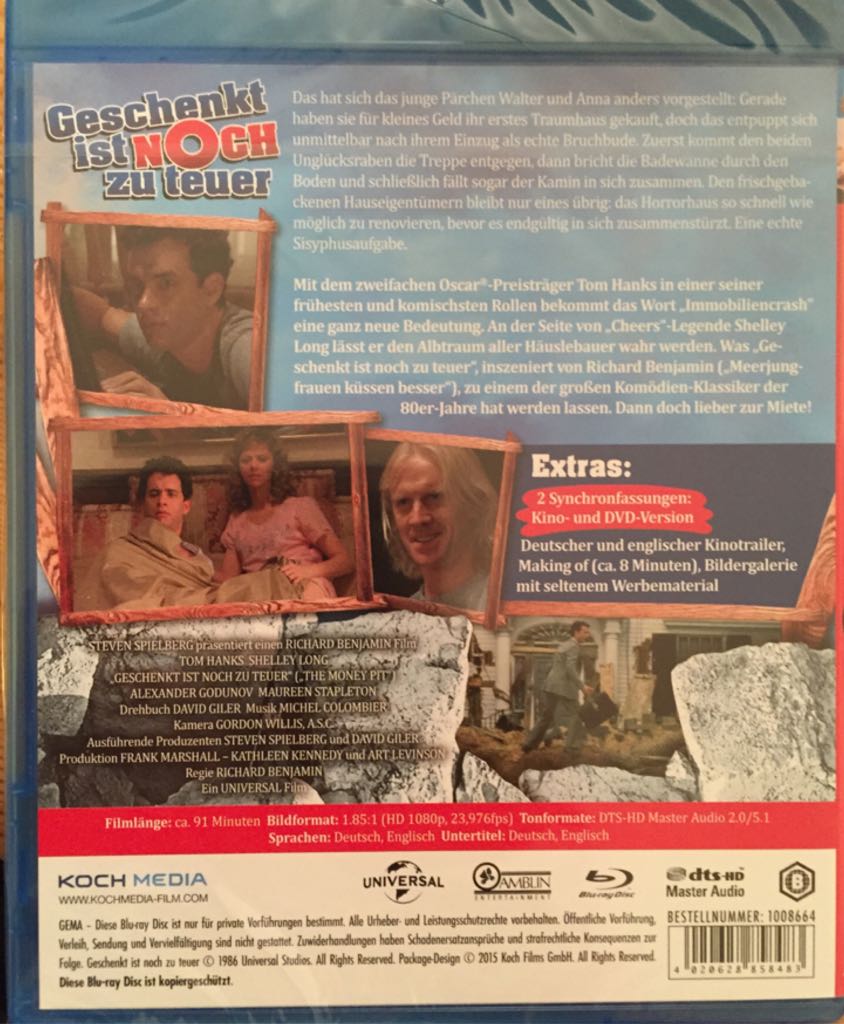 Money Pit, The Blu-ray movie collectible [Barcode 4020628858483] - Main Image 2