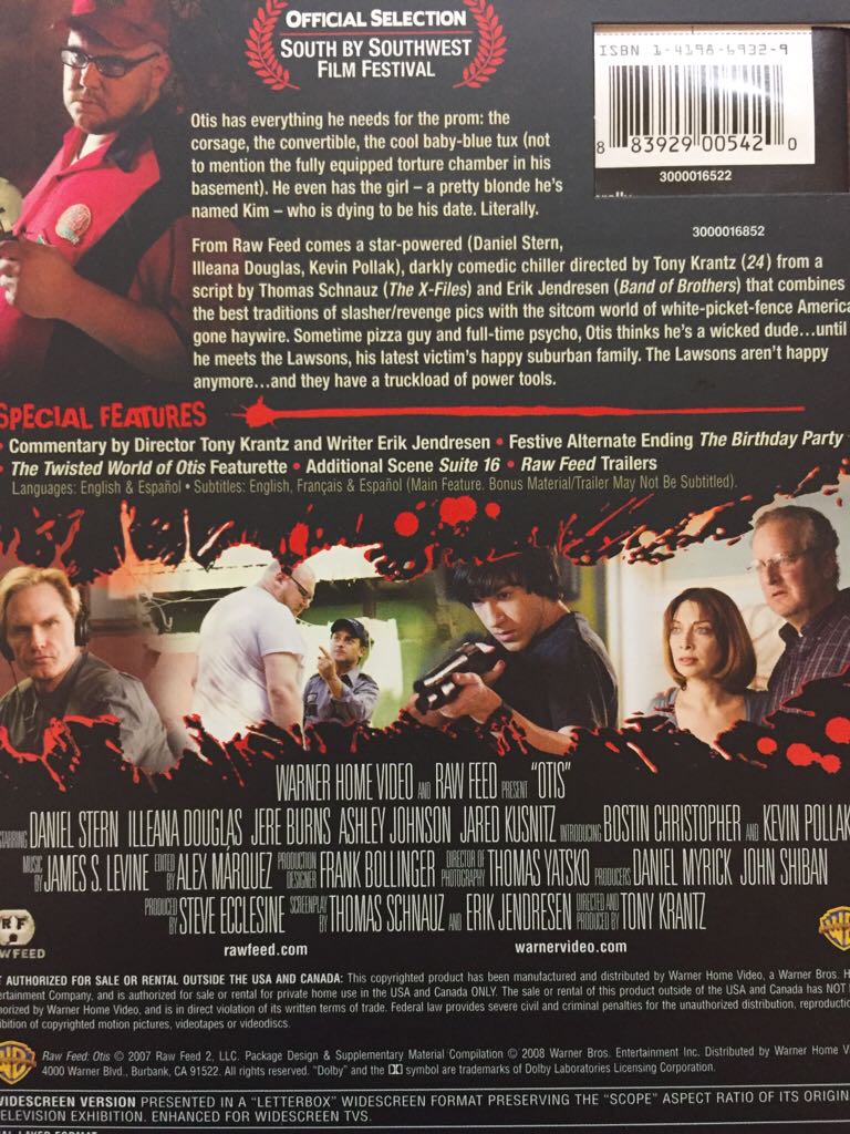 Otis DVD movie collectible [Barcode 883929005420] - Main Image 2