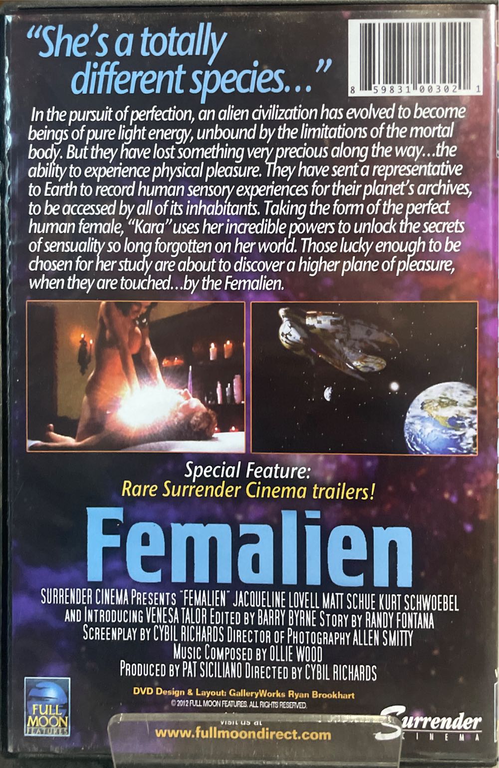 Femalien 1 DVD movie collectible [Barcode 859831003021] - Main Image 2
