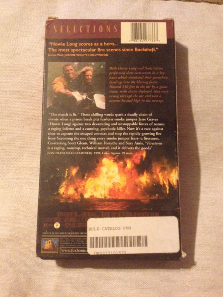 Firestorm VHS movie collectible [Barcode 086162277337] - Main Image 2