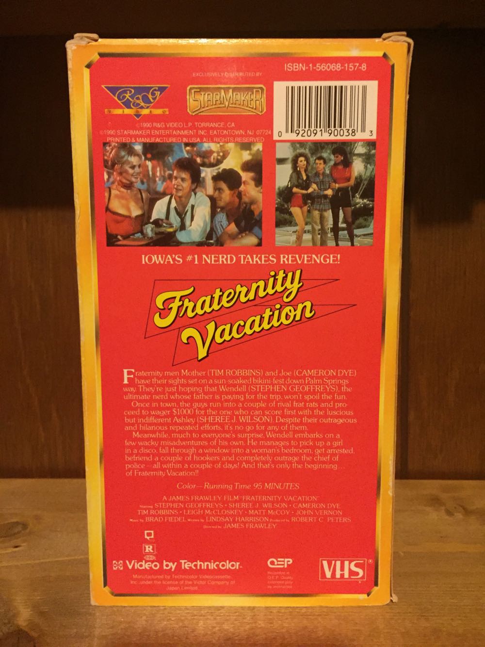 Fraternity Vacation VHS movie collectible [Barcode 092091900383] - Main Image 2