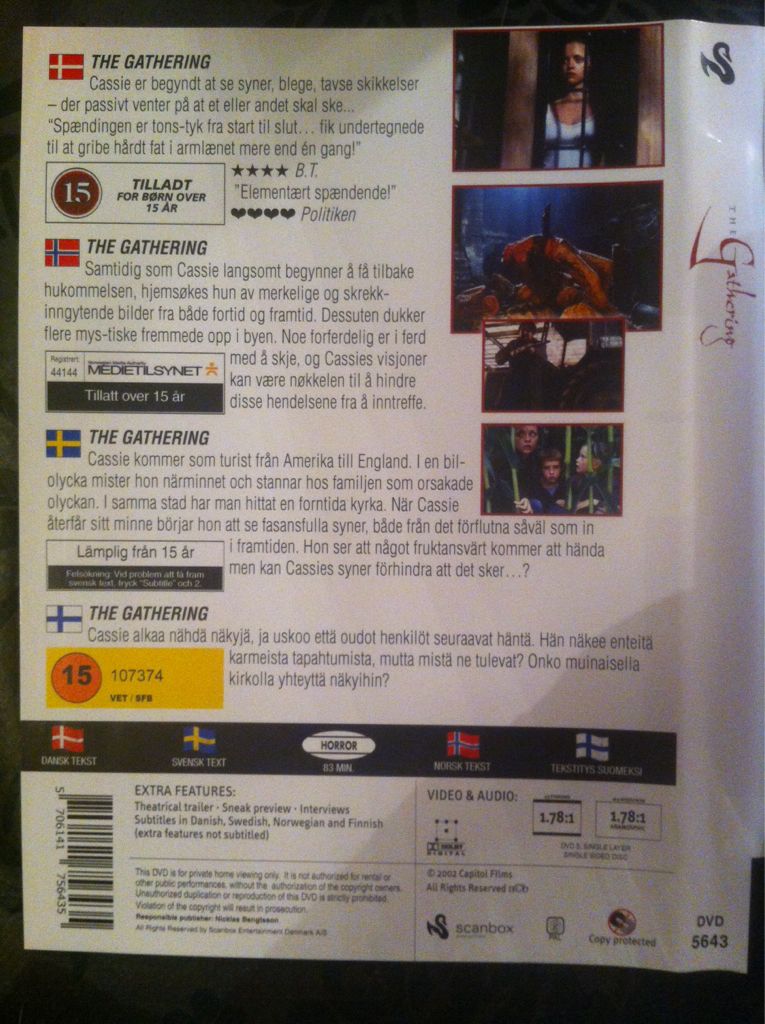 Gathering, The DVD movie collectible [Barcode 5706141756435] - Main Image 2
