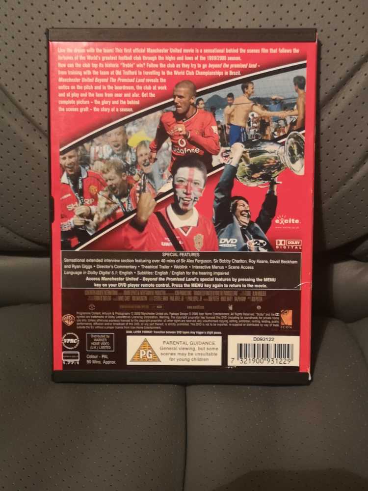 Manchester United: Beyond The Promised Land DVD movie collectible [Barcode 7321900931229] - Main Image 2