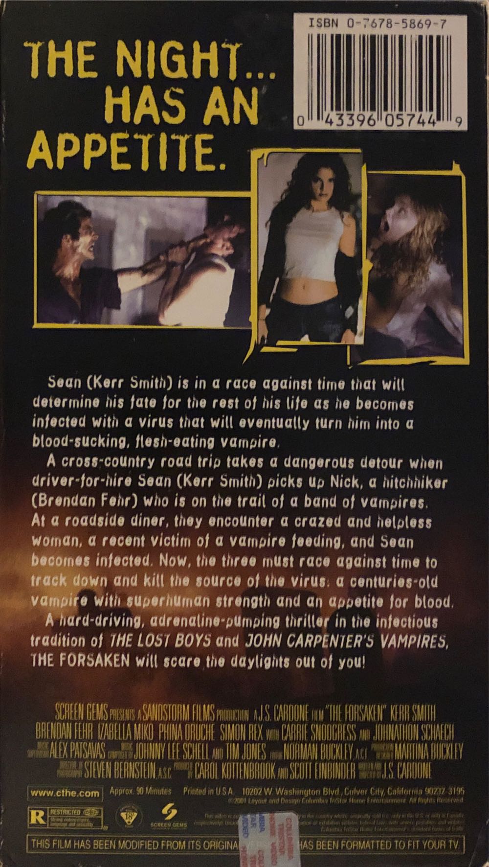 The Forsaken VHS movie collectible [Barcode 043396057449] - Main Image 2