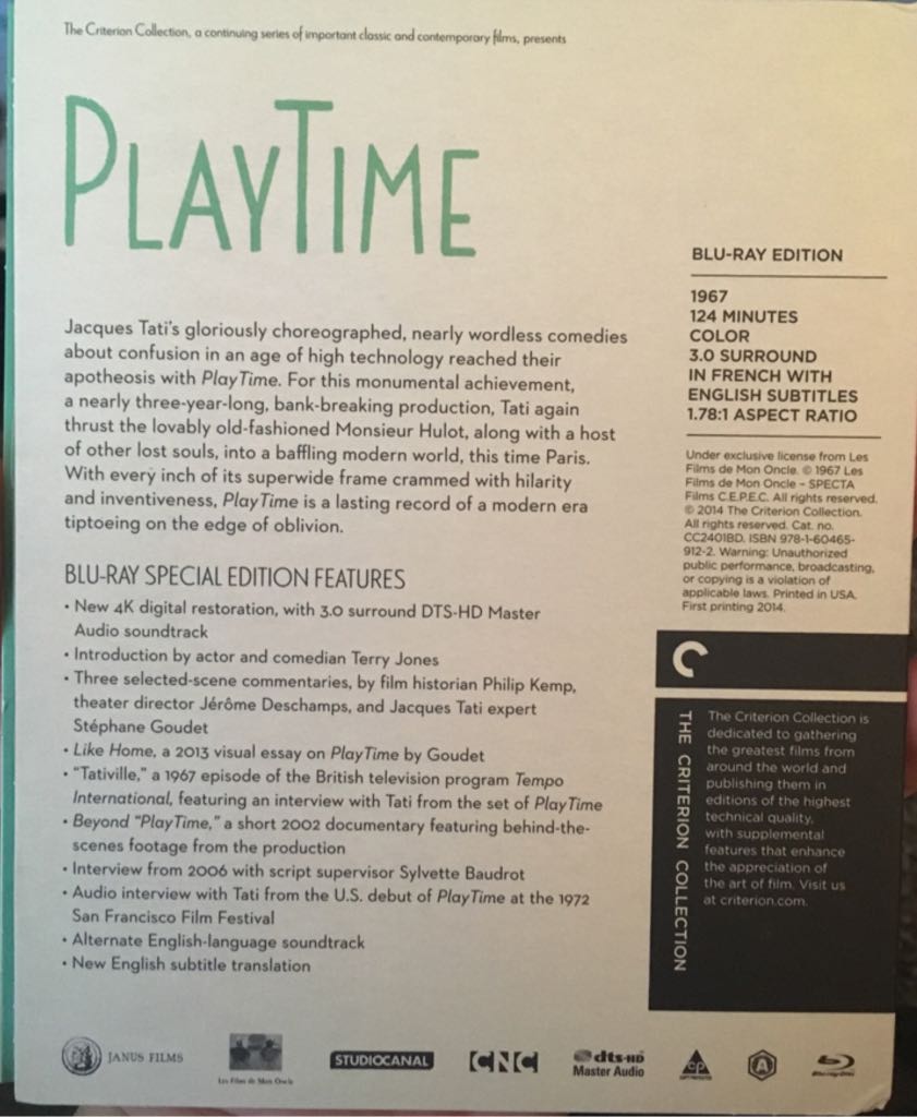 Playtime DVD movie collectible [Barcode 6416548814216] - Main Image 2